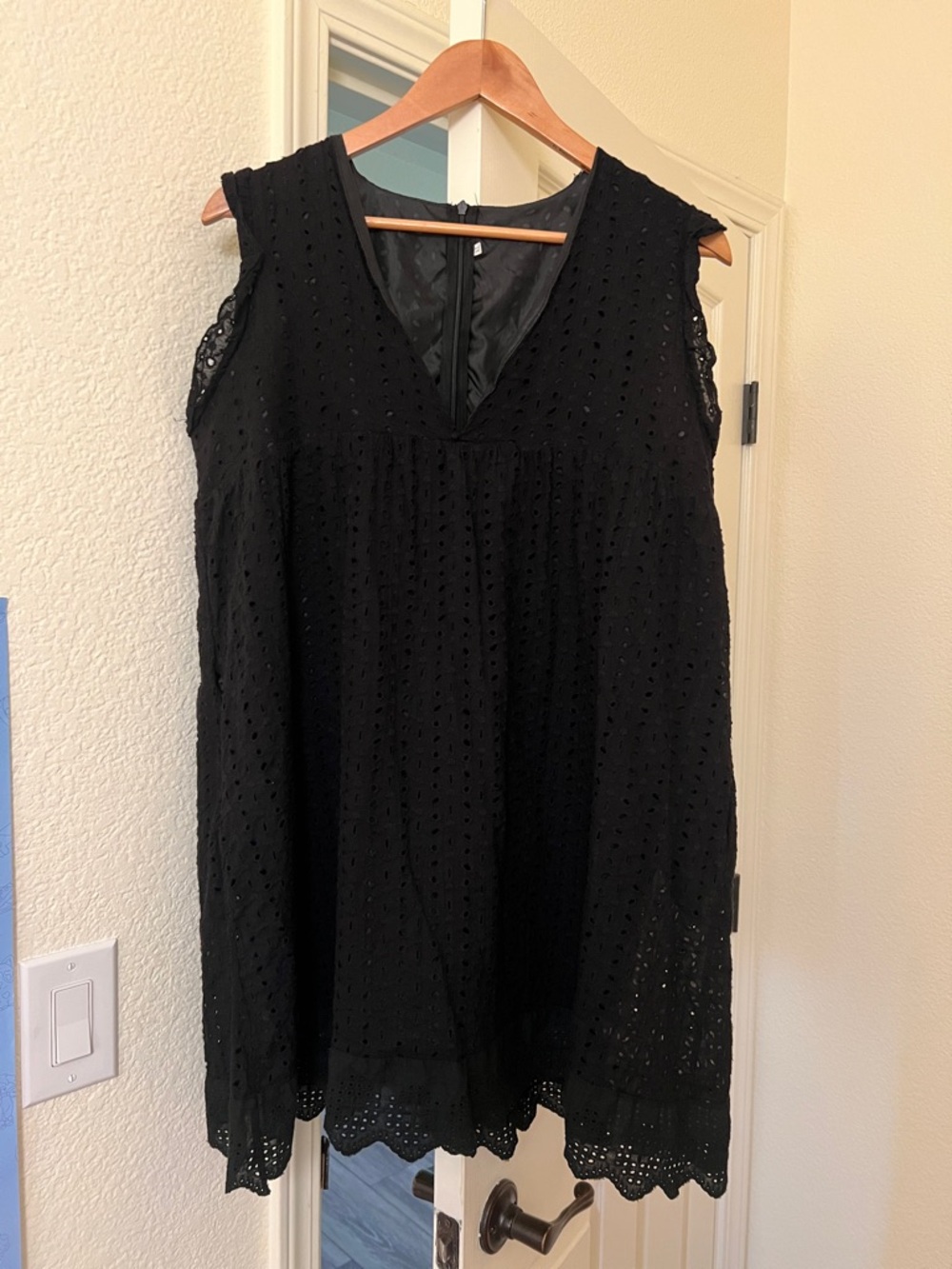 Black Eyelet Romper